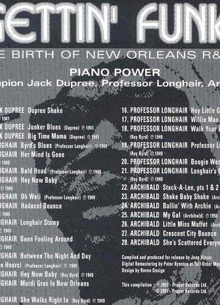 Various : Gettin' Funky The Birth Of New Orleans R & B (4xCD, Comp + Box)