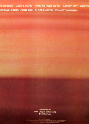 John Cougar Mellencamp : American Fool (LP, Album, 53 )