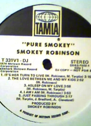 Smokey Robinson : Pure Smokey (LP, Album, Promo)