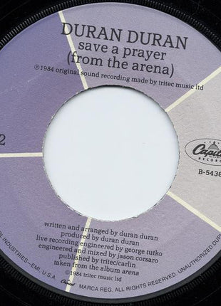 Duran Duran : Save A Prayer (7", Single, Jac)