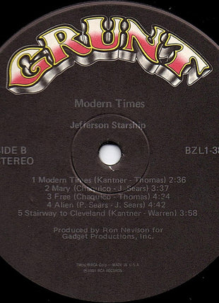 Jefferson Starship : Modern Times (LP, Album, Ind)