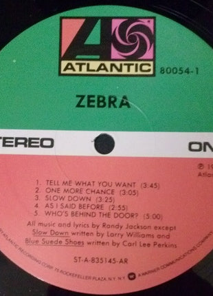 Zebra (8) : Zebra (LP, Album, AR )