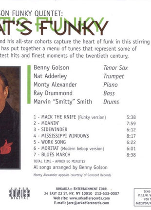 Benny Golson Funky Quintet : That's Funky (CD, Album, RE)