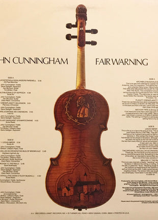 John Cunningham* : Fair Warning (LP, Album)