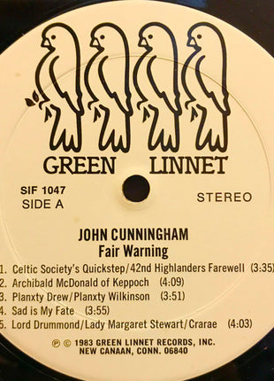 John Cunningham* : Fair Warning (LP, Album)