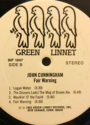 John Cunningham* : Fair Warning (LP, Album)
