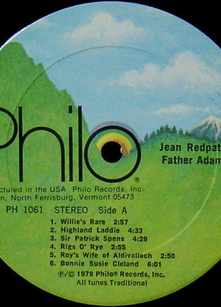 Jean Redpath With Abby Newton : Father Adam (LP, Album)