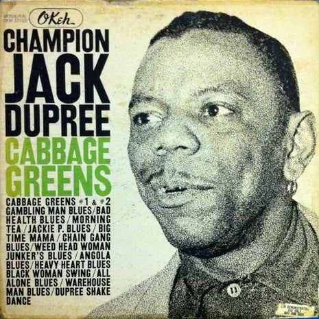 Champion Jack Dupree : Cabbage Greens (LP, Comp, Mono)