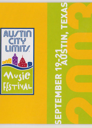 Various : Austin City Limits Music Festival 2003 Collection (CD)