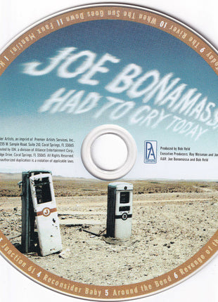 Joe Bonamassa : Had To Cry Today (CD, Album)