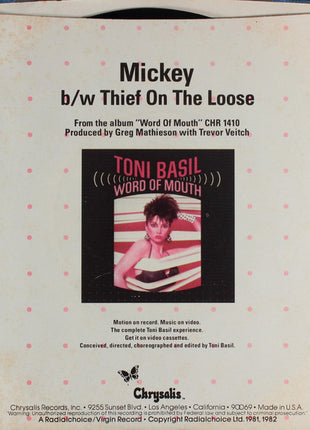 Toni Basil : Mickey (7", Single, Styrene, Pit)