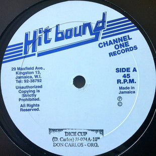 Don Carlos (2) / Wayne* & Johnny* : Dice  Cup / Ackee Monkey (10", RE)