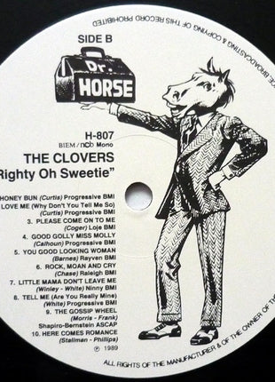 The Clovers Featuring Charlie White (3) : "All Righty Oh Sweetie" (LP, Comp, Mono)