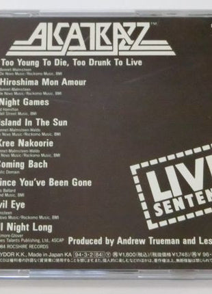 Alcatrazz : Live Sentence - No Parole From Rock 'n' Roll (CD, Album, RE)