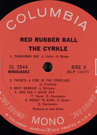 The Cyrkle : Red Rubber Ball (LP, Album, Mono, Ter)