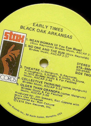 Black Oak Arkansas : Early Times (LP, Album)
