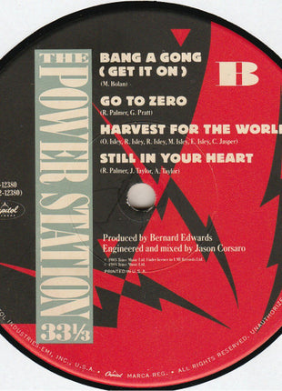 The Power Station : The Power Station 33⅓ (LP, Album, Win)