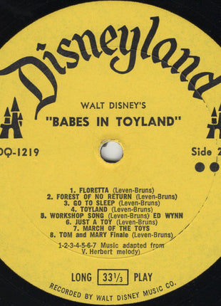 Unknown Artist : Walt Disney's Babes In Toyland (LP, Album)