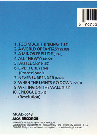 Triumph (2) : Never Surrender (CD, Album)