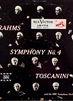 Johannes Brahms - Arturo Toscanini And The NBC Symphony Orchestra : Symphony No. 4, In E Minor, Op. 98 (LP, Album, Mono, RP)