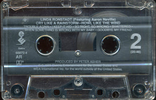 Linda Ronstadt Featuring Aaron Neville : Cry Like A Rainstorm - Howl Like The Wind (Cass, Album)