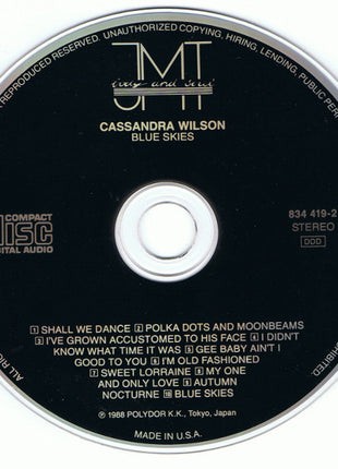 Cassandra Wilson : Blue Skies (CD, Album)