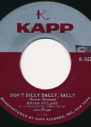 Brian Hyland : Itsy Bitsy Teenie Weenie Yellow Polkadot Bikini (7", Single)