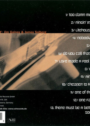 The James Solberg Band Featuring Charlie Bingham : One Of These Days (CD, Album)