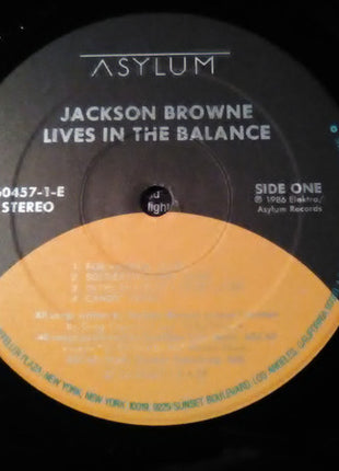 Jackson Browne : Lives In The Balance (LP, Album, Club, RCA)