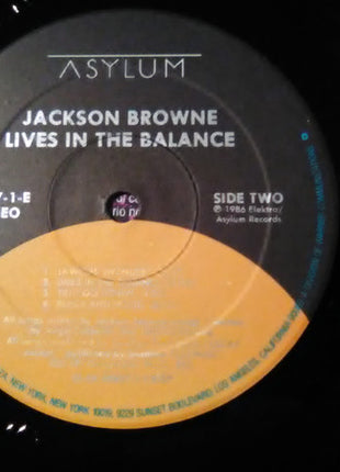 Jackson Browne : Lives In The Balance (LP, Album, Club, RCA)