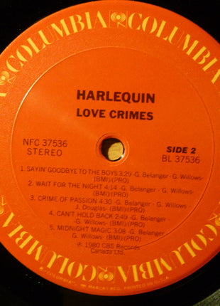 Harlequin (3) : Love Crimes (LP, Album, Ter)