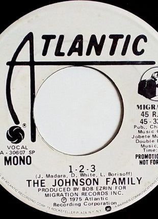 The Johnson Family (2) : 1-2-3 (7", Mono, Promo, SP )