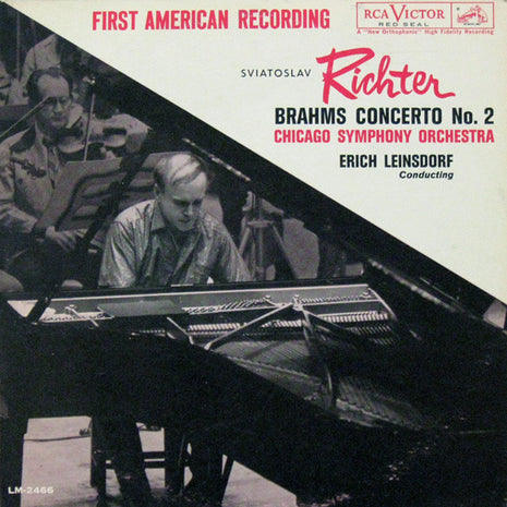 Brahms* / Sviatoslav Richter, Chicago Symphony Orchestra, Erich Leinsdorf : Concerto No. 2 (LP, Mono, Ind)