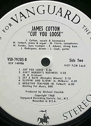 James Cotton : Cut You Loose! (LP, Album, Promo)