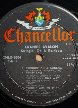 Frankie Avalon : Swingin' On A Rainbow (LP, Album, Mono, Gat)