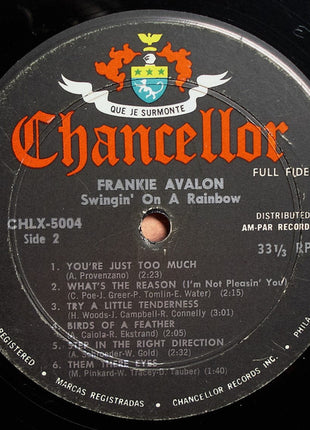 Frankie Avalon : Swingin' On A Rainbow (LP, Album, Mono, Gat)