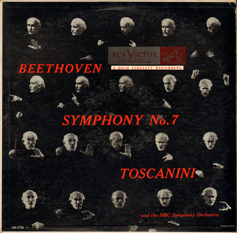 Ludwig van Beethoven - Arturo Toscanini And The NBC Symphony Orchestra : Symphony No. 7 (LP)