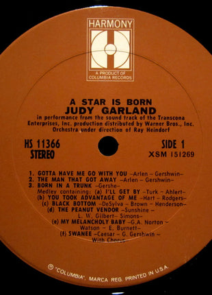 Judy Garland : A Star Is Born (LP, Album)