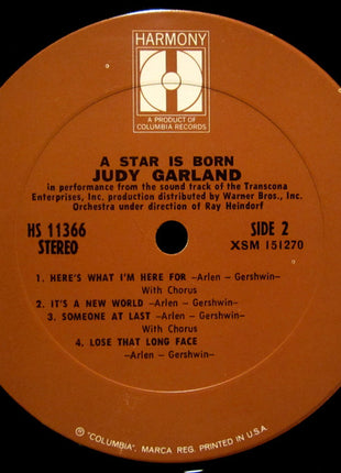 Judy Garland : A Star Is Born (LP, Album)