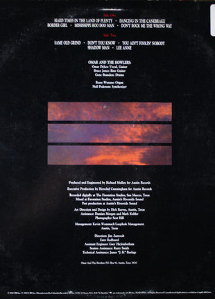 Omar And The Howlers : Hard Times In The Land Of Plenty (LP, Album)