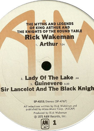 Rick Wakeman : The Myths And Legends Of King Arthur And The Knights Of The Round Table (LP, Album, Pit)