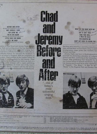 Chad & Jeremy : Before And After (LP, Album, Promo)