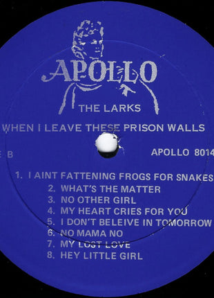 The Larks (3) : When I Leave These Prison Walls - The Best Of The Larks - Volume Two (LP, Comp)