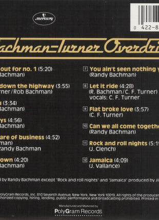 Bachman-Turner Overdrive : BTO's Greatest (CD, Comp, RE)