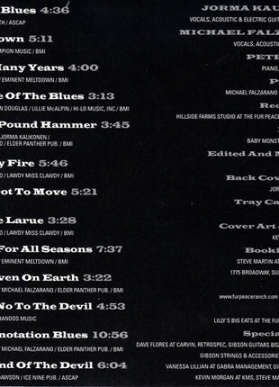 Jorma Kaukonen : Too Many Years... (CD)