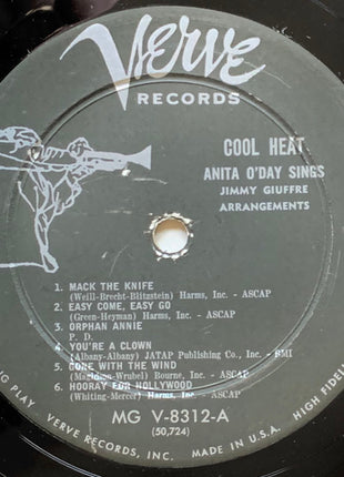 Anita O'Day, Jimmy Giuffre : Cool Heat (LP, Album, Mono)