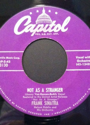 Frank Sinatra : How Could You Do A Thing Like That To Me / Not As A Stranger (7", Scr)