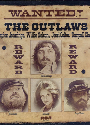 Waylon Jennings, Willie Nelson, Jessi Colter, Tompall Glaser : Wanted! The Outlaws (LP, Album, RE, Ind)