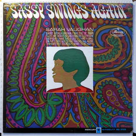 Sarah Vaughan : Sassy Swings Again (LP, Mono)
