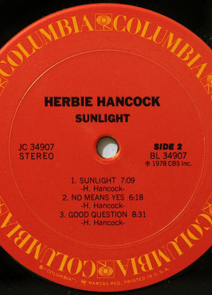 Herbie Hancock : Sunlight (LP, Album, Pit)